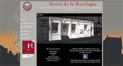 Desktop Screenshot of hoteldelabasilique.eu