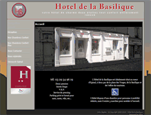 Tablet Screenshot of hoteldelabasilique.eu